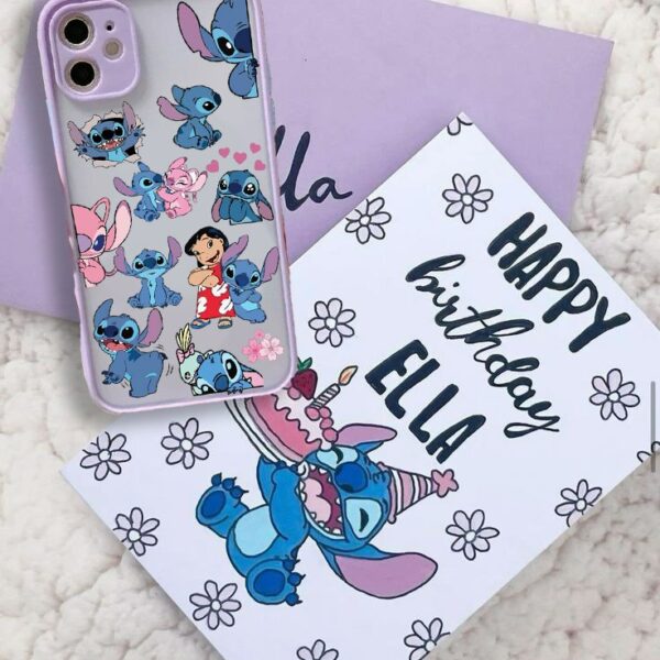 قاب گوشی- Stitch & Lilo